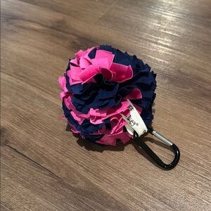 🐴 Large Fluff Monkey multi-purpose boot cleaner. Snap included Navy/Pink 🐴